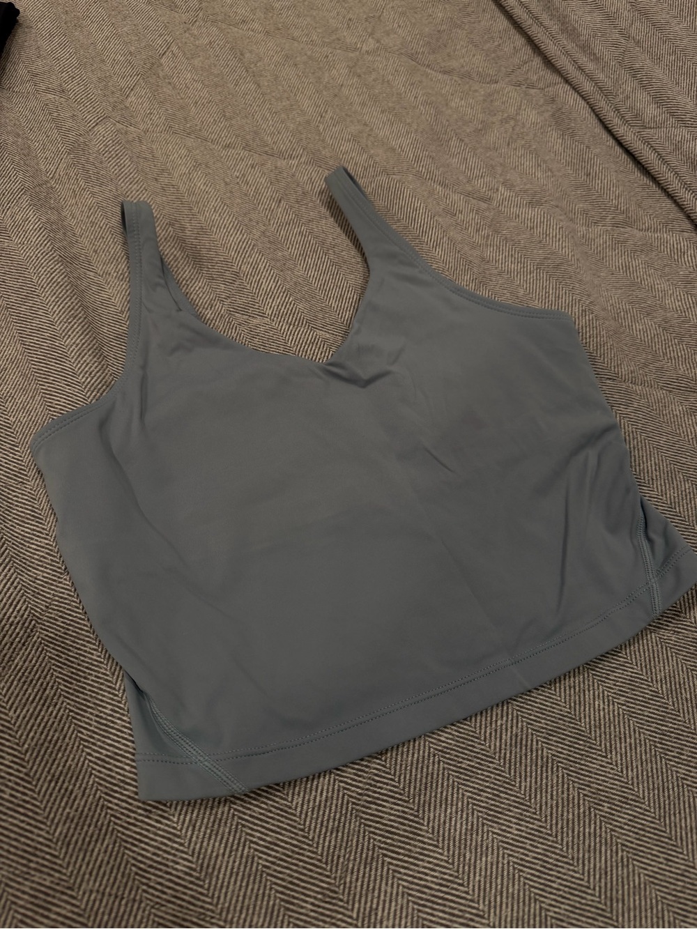 Women's Seamless Scoop Neck Crop Brami - Slate Blue